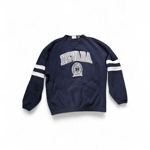 University of Nevada Wolf Pack Varsity Crewneck Sweatshirt XL Navy